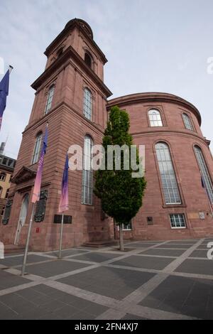 Frankfurt, Deutschland. Mai 2021. Paulskirche in Frankfurt, Außenansicht, Architektur, 12. Mai 2021. â weltweite Nutzung Kredit: dpa/Alamy Live News Stockfoto