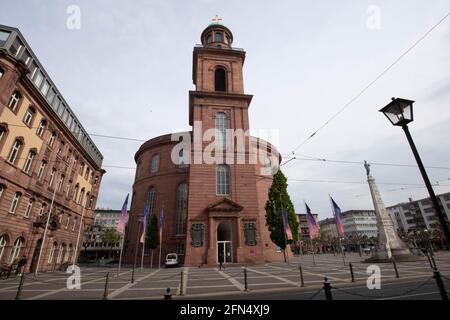 Frankfurt, Deutschland. Mai 2021. Paulskirche in Frankfurt, Außenansicht, Architektur, 12. Mai 2021. â weltweite Nutzung Kredit: dpa/Alamy Live News Stockfoto