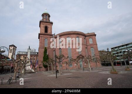 Frankfurt, Deutschland. Mai 2021. Paulskirche in Frankfurt, Außenansicht, Architektur, 12. Mai 2021. â weltweite Nutzung Kredit: dpa/Alamy Live News Stockfoto