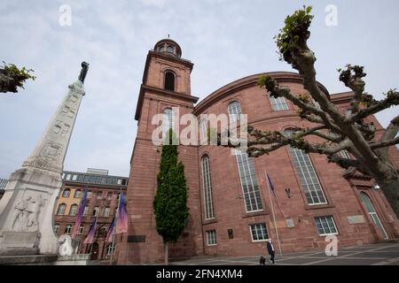 Frankfurt, Deutschland. Mai 2021. Paulskirche in Frankfurt, Außenansicht, Architektur, 12. Mai 2021. â weltweite Nutzung Kredit: dpa/Alamy Live News Stockfoto