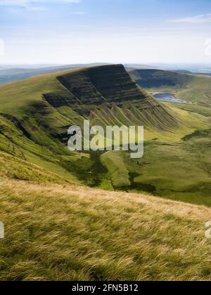 Picws du auf der Anhöhe der Carmarthen Fans von Fan Foel im Bannau Brycheiniog (Brecon Beacons) National Park, Carmarthenshire, Südwales. Stockfoto