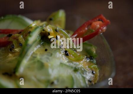 Erstellen oder bauen Sie Ihre eigene Schüssel mit koreanischen Bibimbap. Foto Janerik Henriksson / TT-Code 10010 Stockfoto