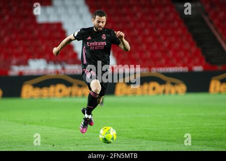 Granada, Italien. Mai 2021. Nacho Fernandez von Real Madrid während des Fußballspiels der spanischen Meisterschaft La Liga zwischen Granada CF und Real Madrid CF am 13. Mai 2021 im Nuevos Los Carmenes Stadion in Granada, Spanien - Phsoto Joaquin Corchero/Spanien DPPI/DPPI/LiveMedia Kredit: Unabhängige Fotoagentur/Alamy Live News Stockfoto