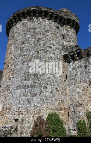 Turm des Schlosses La Madeleine - Chevreuse - Yvelines - Ile-de-France - Frankreich Stockfoto