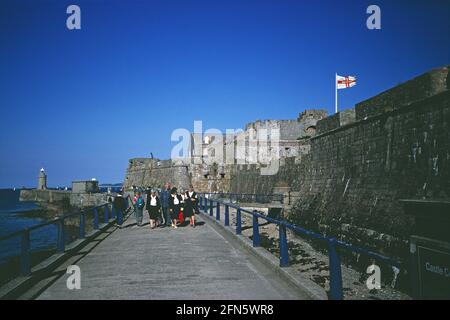Kanalinseln. Guernsey. Saint Peter Port. Castle Cornet. Stockfoto