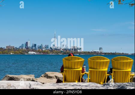 Wunderschöne Aussicht auf die Innenstadt von Toronto Stockfoto