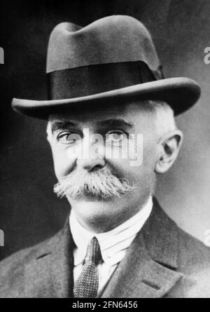 Pierre de Coubertin. Porträt des Gründers der Olympischen Spiele der
