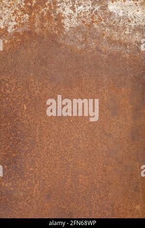 Rostiger Metall-Textur Hintergrund. Rostblech grungen Stockfoto