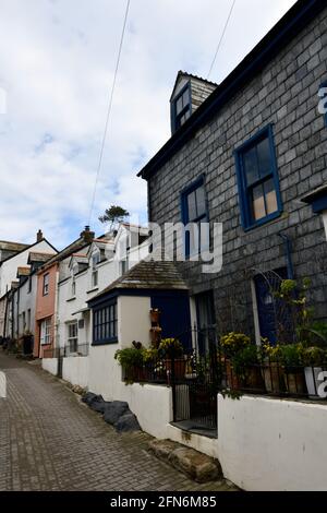 Port Issac, Blick nach vorne Street North Cornwall England Großbritannien Stockfoto