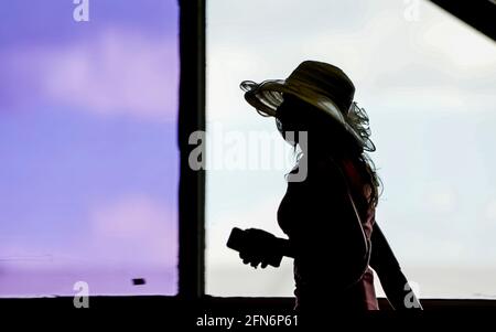 Baltimore, MD, USA. Mai 2021. 14. Mai 2021: Szenen vom Black-Eyed Susan Day auf der Pimlico Race Course in Baltimore, Maryland. Scott Serio/Eclipse Sportswire/CSM/Alamy Live News Stockfoto