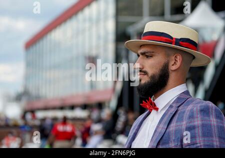 Baltimore, MD, USA. Mai 2021. 14. Mai 2021: Szenen vom Black-Eyed Susan Day auf der Pimlico Race Course in Baltimore, Maryland. Scott Serio/Eclipse Sportswire/CSM/Alamy Live News Stockfoto