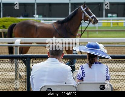 Baltimore, MD, USA. Mai 2021. 14. Mai 2021: Szenen vom Black-Eyed Susan Day auf der Pimlico Race Course in Baltimore, Maryland. Scott Serio/Eclipse Sportswire/CSM/Alamy Live News Stockfoto