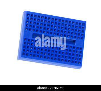 Mini-lötfreie Prototyp Steckbrett isoliert Stockfoto