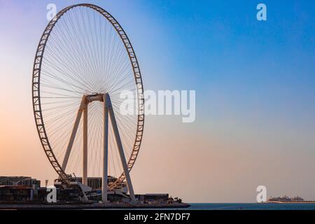 DUBAI, VAE - MÄRZ 2020: Landansicht des Dubai Eye Stockfoto