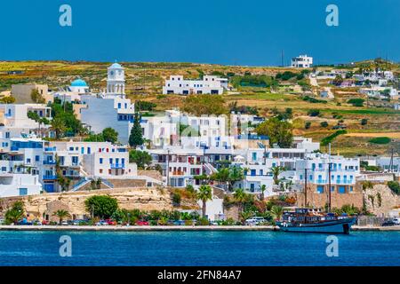 Adamantas Adamas Hafenstadt Milos Island, Griechenland Stockfoto