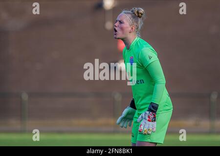 ZWOLLE, NIEDERLANDE - MAI 14: Torhüter Moon Pondes von PEC Zwolle während des niederländischen Frauen-Eredivisie-Spiels zwischen PEC Zwolle und Excelsior bei Sportp Stockfoto