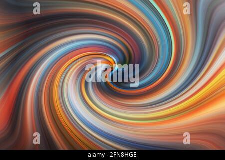 Bunte Spinnen, Mischen Farbe Blender verdreht und Twirling Schatten der lebendigen Farben abstrakt für den Hintergrund. Stockfoto