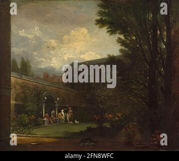 West Family in the Studio Garden, 1808-1809. Stockfoto