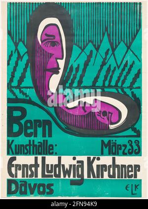 Bern Kunsthalle: M&#xe4;rz 33: Ernst Ludwig Kirchner: Davos, 1933. Stockfoto