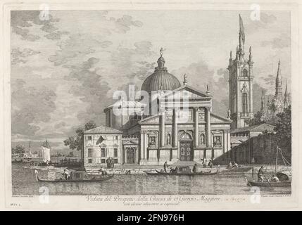 Veduta del Prospetto della Chiesa di S. Giorgio Maggiore, 1742. Stockfoto