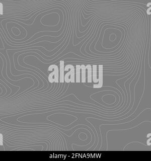 Abstrakte Papierform. Topografische Karte auf weißem Hintergrund. Höhenlinien der Topo-Karte. Abstrakte Vektordarstellung für Konturvektoren. Geografisch Stock Vektor