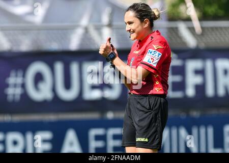 Firenzano, Italien. Mai 2021. Maria Marotta (Schiedsrichterin) während des ACF Fiorentina Femminile vs Empoli Ladies, Italienischer Fußball Serie A Frauenspiel in Florenz, Italien, Mai 15 2021 Quelle: Independent Photo Agency/Alamy Live News Stockfoto