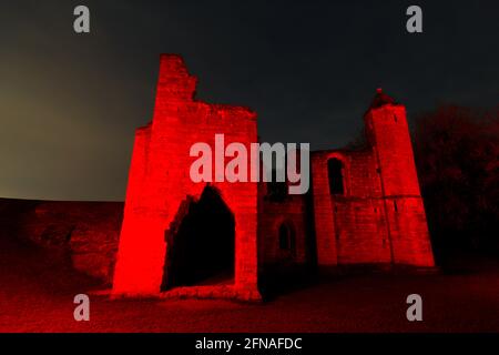 Spofforth Castle in North Yorkshire. Stockfoto