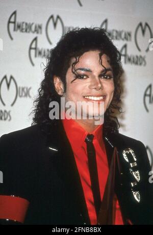 Michael Jackson bei den Annual American Music Awards 16th fand am 30. Januar 1989 statt.Quelle: Ralph Dominguez/MediaPunch Stockfoto