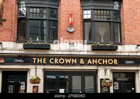 Die Krone Und Der Anker. Cateaton Street, Manchester. Stockfoto