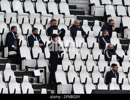 Andrea Agnelli, Präsidentin des FC Juventus, Fabio Paratici, Manager des FC Juventus und Mitarbeiter des FC Juventus während der Serie A/LM Stockfoto