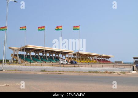 Der riesige Black Star Square in Accra, Ghana. Stockfoto