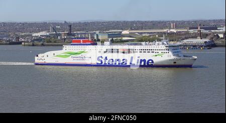 Stena Line Fähre von Liverpool nach Belfast Stockfoto