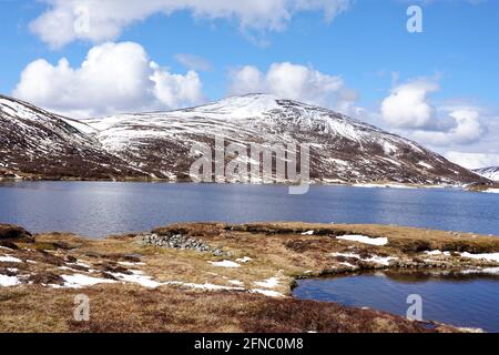 Loch nan Eun ein abgelegener süßwassersee im Grampian Berge Schottische Highlands Stockfoto