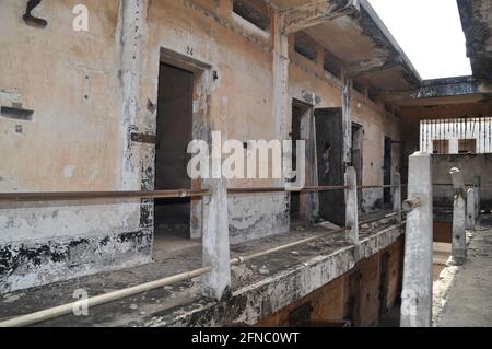 Verlassene Haft im ehemaligen Ussher Fort in Accra, Ghana. Stockfoto