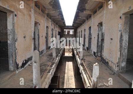 Verlassene Haft im ehemaligen Ussher Fort in Accra, Ghana. Stockfoto