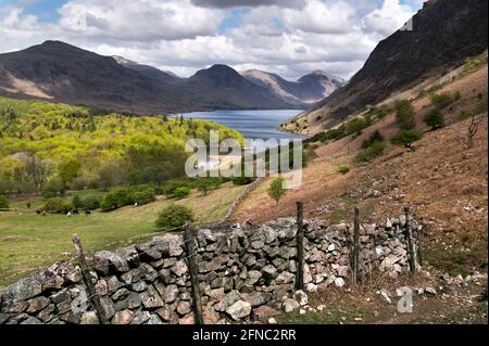 Spring Time, Wasdale and Wast Water, Lake District National Park, Cumbria, Großbritannien. Stockfoto