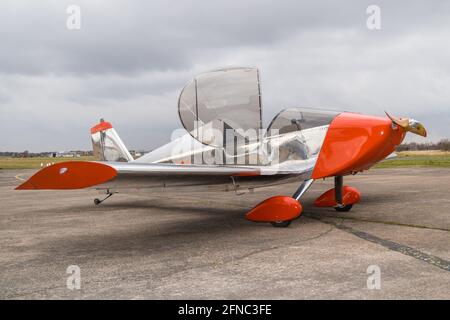 Ein Flugzeug auf dem Sandtoft Airfield Stockfoto