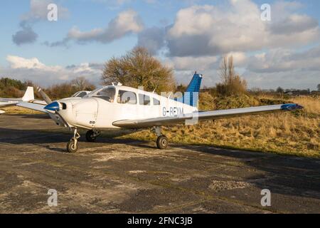 Ein Flugzeug auf dem Sandtoft Airfield Stockfoto