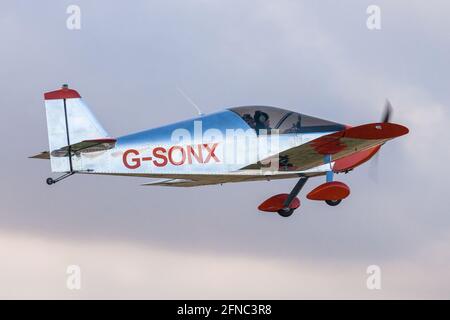 Ein Flugzeug auf dem Sandtoft Airfield Stockfoto