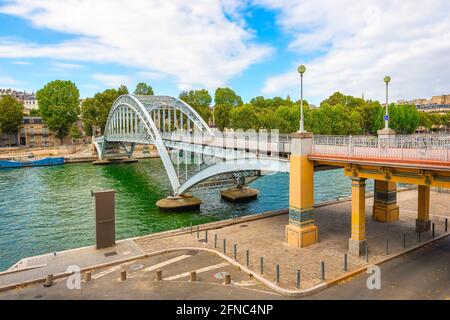 Debilly Bridge in Paris am frühen Morgen Stockfoto