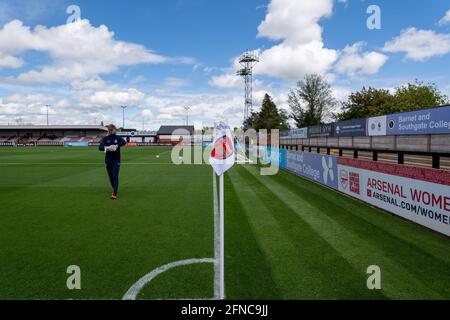 Borehamwood, Großbritannien. Mai 2021. Ein allgemeiner Blick vor dem fünften Runde des Vitality Womens FA Cup zwischen Arsenal und Crystal Palace im Meadow Park, Borehamwood, England. Kredit: SPP Sport Pressefoto. /Alamy Live News Stockfoto