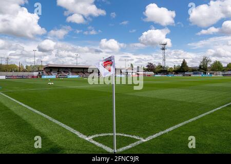 Borehamwood, Großbritannien. Mai 2021. Ein allgemeiner Blick vor dem fünften Runde des Vitality Womens FA Cup zwischen Arsenal und Crystal Palace im Meadow Park, Borehamwood, England. Kredit: SPP Sport Pressefoto. /Alamy Live News Stockfoto