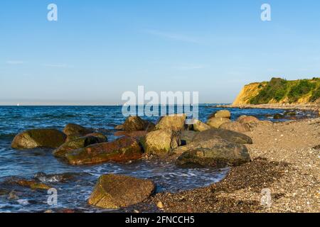 Die Ostseeküste und die Klippen von Brodten, Schleswig-Holstein, Deutschland Stockfoto