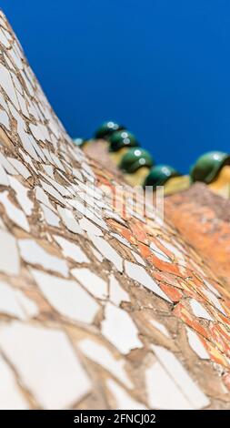 BARCELONA, SPANIEN - Externe Bilder von Casa Batlló Stockfoto