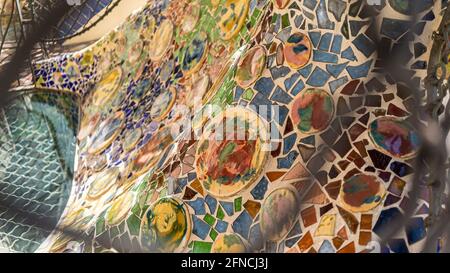 BARCELONA, SPANIEN - Externe Bilder von Casa Batlló Stockfoto