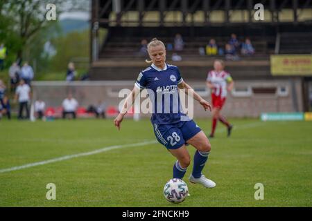 Andernach, Deutschland. Mai 2021. Alina Wagner (28 SG 99 Andernach) während des 2. Damen-Bundesliga-Spiel zwischen SG 99 Andernach und FC Wuerzburger Kickers im Andernach-Stadion in Andernach. Kredit: SPP Sport Pressefoto. /Alamy Live News Stockfoto