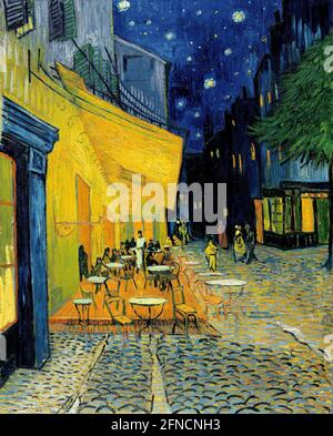 Vincent van Gogh 'Terrasse eines Cafés bei Nacht (Place du Forum)', Öl auf Leinwand, 1888 Stockfoto