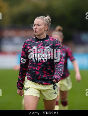 Borehamwood, Großbritannien. Mai 2021. BOREHAMWOOD, ENGLAND - MAY16: Leah Williamson während des Vitality Women's FA Cup Fünfte Runde zwischen Arsenal und Crystal Palace im Meadow Park Stadium, Borehamwood, Großbritannien, am 16. Mai 2021. Quelle: Action Foto Sport/Alamy Live News Stockfoto