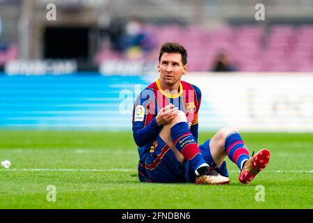 Barcelona, Spanien. Mai 2021. Lionel Messi (FC Barcelona), während des Fußballspiels der Liga zwischen dem FC Barcelona und Celta de Vigo, im Camp Nou Stadion in Barcelona, Spanien, am 16. Mai 2021. Foto: SIU Wu Credit: dpa/Alamy Live News Stockfoto