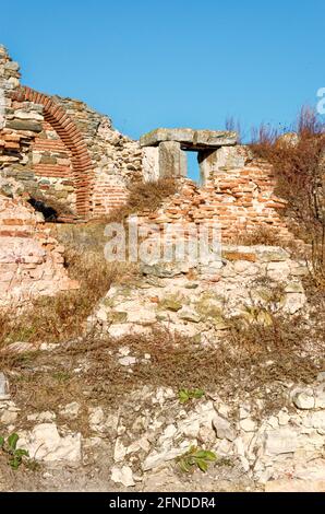 Histria, Rumänien - Ruinen der antiken griechischen Koloniestadt Istros, die von milesischen Siedlern gegründet wurde. Dobrogea - 5. September 2011 Stockfoto